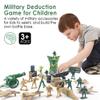 Divwa Army Men Toys for Boys 8-12, Military Soldier Army Base 160 Pcs Set Including WW2 Khaki Green Plastic and Accessories with Handbag for Kid view 3