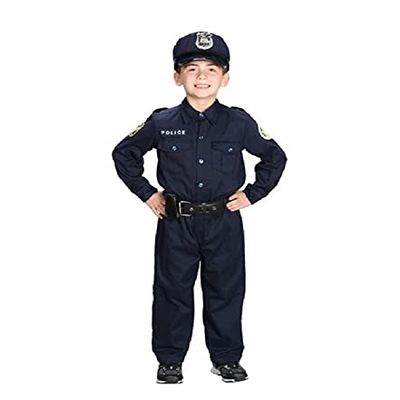 Jr. Police Officer Halloween Costume Suit, size 4/6