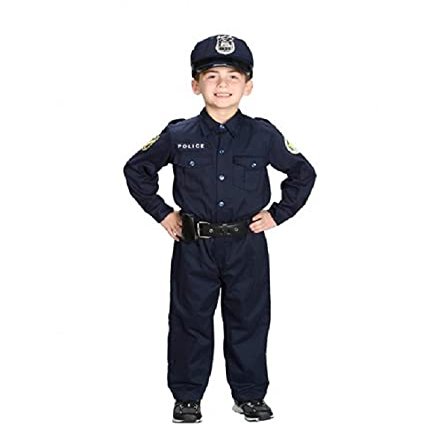 Jr. Police Officer Halloween Costume Suit, size 4/6