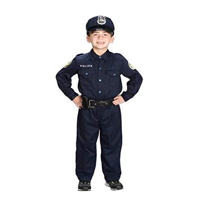 Jr. Police Officer Halloween Costume Suit, size 6/8