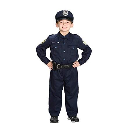 Jr. Police Officer Halloween Costume Suit, size 6/8