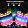 Amazmic Kids Karaoke Microphone Machine Toy Bluetooth Microphone Portable Wireless Karaoke Machine Handheld with LED Lights, Gift for Children Adults Birthday Party, Home KTV(Black Gold) view 2