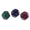3 Pieces of Pearl 12-Sided Astrology Dice for Constellation Divination Toys view 4