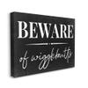 Stupell Industries Beware of Wigglebutts Pet Home Welcome Sign, Designed by Daphne Polselli Wall Art, 16 x 20, Canvas view 1