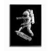 Stupell Industries Space Skateboard Skating Astronaut USA Flag Board, Designed by Robert Farkas Wall Art, 16 x 20, Black Framed view 1