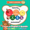 KIDS KORNER Baby Toys Wooden Stacking Rings - Bilingual Educational Toys for 2 Year Old | Learn Rainbow Colors in English & Spanish | Wood Building Blocks with Toddler Games Learning Activities Ebook view 3