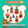 KIDS KORNER Baby Toys Wooden Stacking Rings - Bilingual Educational Toys for 2 Year Old | Learn Rainbow Colors in English & Spanish | Wood Building Blocks with Toddler Games Learning Activities Ebook view 4