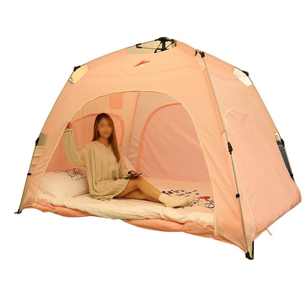 Children's Tent, Fully Automatic Opening and Closing Game House Multifunction Indoor (Color : Pink, Size : 200180155cm)