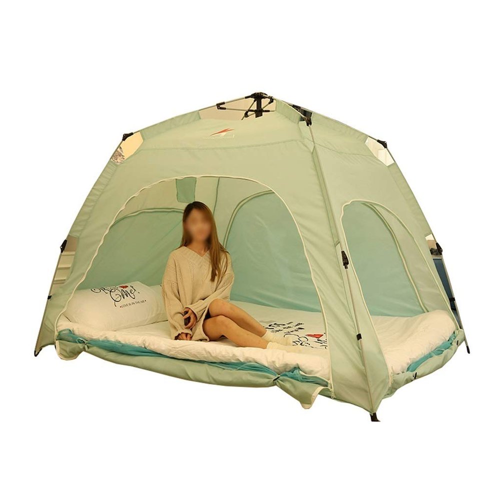 Children's Tent, Multifunction Tent Fully Automatic Opening and Closing Indoor Game House Birthday Present (Color : Blue, Size : 190100135cm)