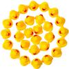 50-Pieces Float & Squeak Mini Duck Stress Relief Toys Stress Balls for Adult, Mini Round Eye Rubber Ducks Squeeze Fun for Birthday Party Office Christmas Stocking Stuffer Gift view 1