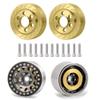 RCLions 4pcs Brass RC Wheel Weight Block 56g Counterweight Upgrade Parts for 1.9" 2.2" Beadlock Wheels view 1