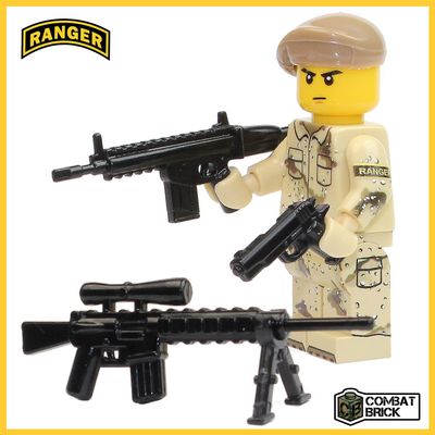 Premium Limited Edition US Army Ranger Minifigure - Custom Brick Builder Soldier by CombatBrick