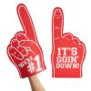 Okuna Outpost Giant Foam Fingers - Cheering Hand & Red Foam Fingers - Team Spirit Accessories & Football Hand Sign - Versatile Sports Party Favors - Pack of 2, 17.5 x 8.75 x 0.2 in, Red view 1
