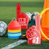 Okuna Outpost Giant Foam Fingers - Cheering Hand & Red Foam Fingers - Team Spirit Accessories & Football Hand Sign - Versatile Sports Party Favors - Pack of 2, 17.5 x 8.75 x 0.2 in, Red view 2