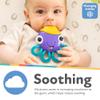 Nuby Vibe-EEZ Vibrating Teether - Battery Powered - Textured Surface and Easy to Grasp Toy for Baby Teething Relief - 3+ Months - Octopus view 2