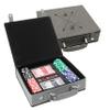 Sofia's Findings Personalized Leatherette Poker Chip Set | Crosshair (Grey) view 2