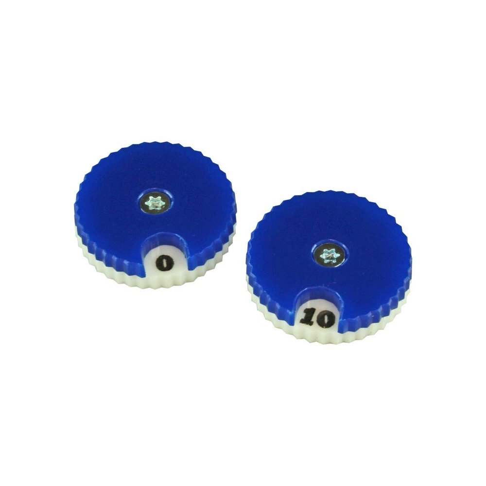 LITKO Circle Combat Dials | Wound Tracker | 0-10 | Health Counter | Command Points | 2-Pack | (Blue)