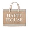 Santa Barbara Design Studio Face to Face Collection Tote Bag, 14" x 12", Happy House view 1