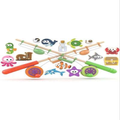 J'adore Wooden Magnetic Fishing Game Toy