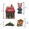Three Little Pigs Story Set Flannel Felt Board Figures 14 Pieces PRECUT Plus Activity Pages Preschool Toddlers (Medium) view 3