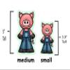 Three Little Pigs Story Set Flannel Felt Board Figures 14 Pieces PRECUT Plus Activity Pages Preschool Toddlers (Medium) view 4