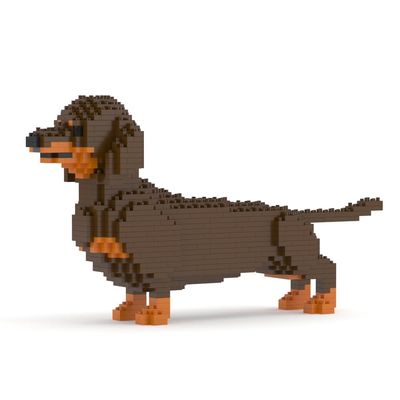 JEKCA Dachshund 02S-M02 | Dog Plastic Building Blocks | Age 14+