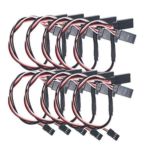 Davitu Electrical Equipments Supplies - 10 pcs 300MM RC Servo Y Extension Wire Cable FOR Futaba JR RC Car, plane and helicopter 20%Off
