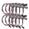 Davitu Electrical Equipments Supplies - 10 pcs 300MM RC Servo Y Extension Wire Cable FOR Futaba JR RC Car, plane and helicopter 20%Off view 1