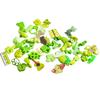 TomToy Green I Spy Trinkets for Rainbow I Spy Bottle/Bag, Colorful Miniatures, Mixed Buttons, Beads, Charms, 1-3cm, Set of 50 view 1