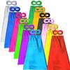 ADJOY Kids Superhero Capes and Masks Birthday Party Dress Up Capes Costume - Mixed Colors (12) view 1