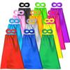 ADJOY Kids Superhero Capes and Masks Birthday Party Dress Up Capes Costume - Mixed Colors (12) view 3