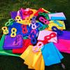 ADJOY Kids Superhero Capes and Masks Birthday Party Dress Up Capes Costume - Mixed Colors (12) view 4