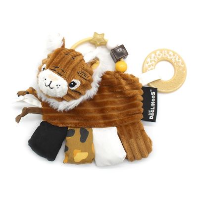 LES DGLINGOS Deglingos Activity Rattle Speculos - Tiger -Teething Ring