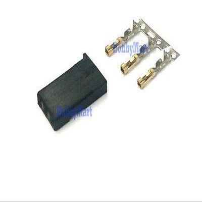 Davitu Electrical Equipments Supplies - Male Servo Connector for RC Jr Hitec Futaba with Gold Plated crimps x 20 SETS