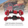 Portal Axles, Metal Front Rear Portal Axles for Traxxas TRX-4 1/10 Scale Model Car Accessory Eco-Friendly Durable and Not Easy to Deform view 2