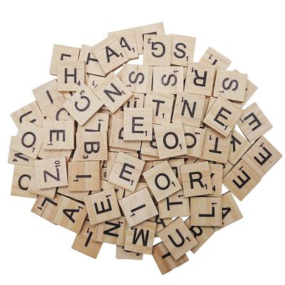 1000PCS Wooden Tiles, Letters for Crafts, Making Alphabet Coasters.