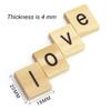 1000PCS Wooden Tiles, Letters for Crafts, Making Alphabet Coasters. view 2