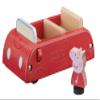 Peppa Pig Wooden Red Car, Push Along Vehicle, Imaginative Play, Preschool Toys, fsc Certified, Sustainable Toys, Gift for 2-5 Years Old view 1