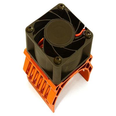 Integy 42mm Motor Heatsink+40x40mm Cooling Fan 17k RPM for 1/10 Summit & E-Revo