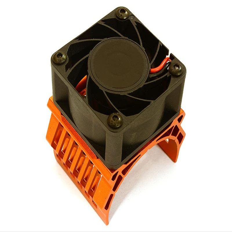 Integy 42mm Motor Heatsink+40x40mm Cooling Fan 17k RPM for 1/10 Summit & E-Revo