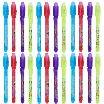 VOVRU 24 Pack Invisible Ink Pen with Purple Light Upgraded Spy Pen Secret Message Magic Markers Children's Day Gift Student Gift from Teacher for Boys Grils Kids Birthday Party Favor