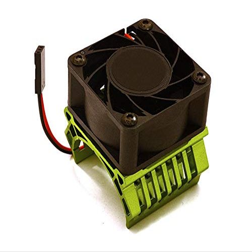 Integy 36mm Motor Heatsink+40x40mm Cooling Fan 17k RPM for 1/10 TR-MT10E & TRX-4