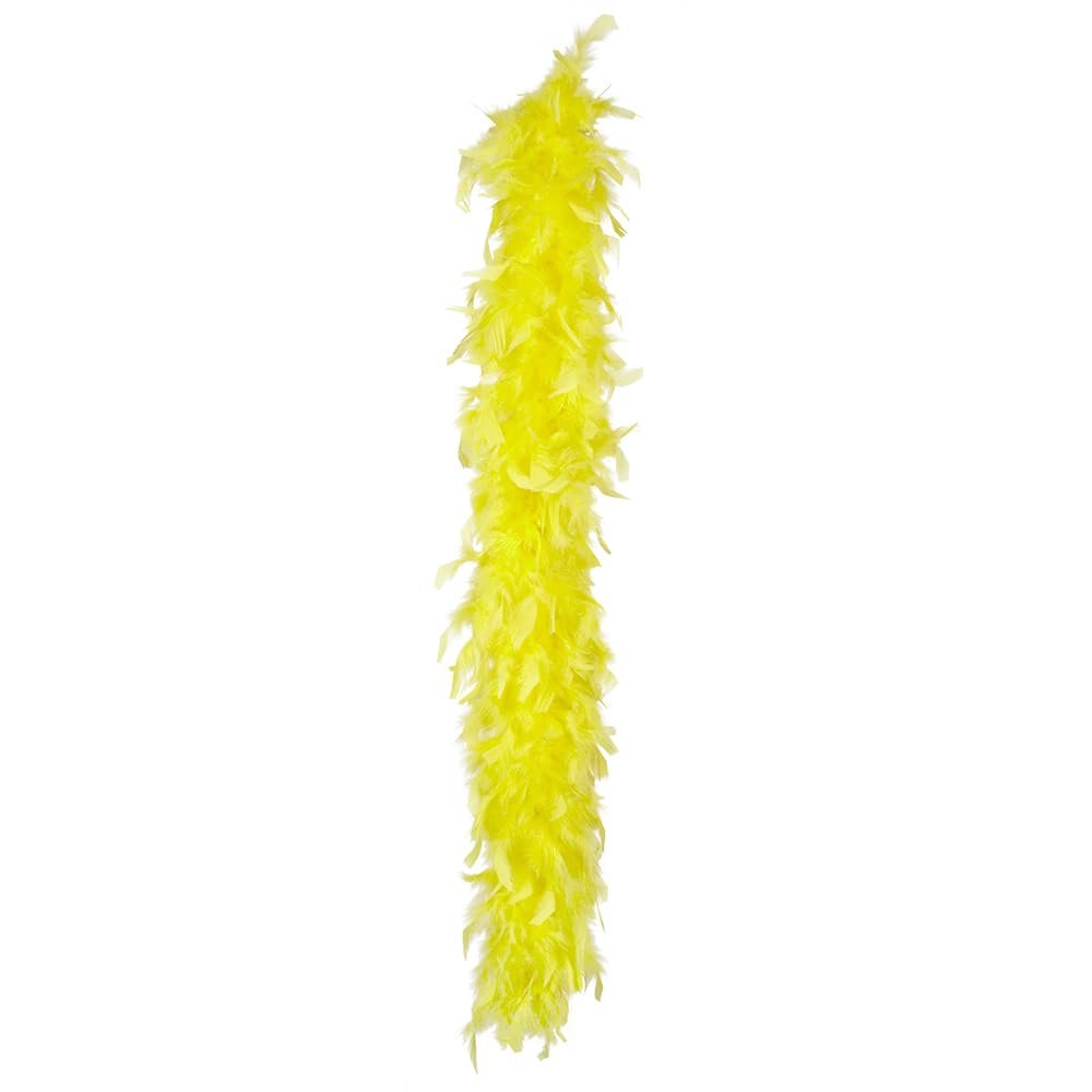 Boland 10232481 Feather Boa, neon Yellow