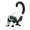 JOKFEICE Realistic Animal Figures Ruffed Lemur Figurines, Science Project, Cake Topper, Early Educational Toys Birthday for Toddlers Kids Age 3 4 5 view 1