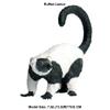 JOKFEICE Realistic Animal Figures Ruffed Lemur Figurines, Science Project, Cake Topper, Early Educational Toys Birthday for Toddlers Kids Age 3 4 5 view 2
