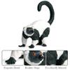 JOKFEICE Realistic Animal Figures Ruffed Lemur Figurines, Science Project, Cake Topper, Early Educational Toys Birthday for Toddlers Kids Age 3 4 5 view 3