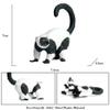 JOKFEICE Realistic Animal Figures Ruffed Lemur Figurines, Science Project, Cake Topper, Early Educational Toys Birthday for Toddlers Kids Age 3 4 5 view 4