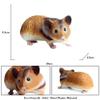 Flormoon Realistic Animal Figures Hamster Figurines, Science Project, Cake Topper, Early Educational Toys Birthday for Toddlers Kids Age 3 4 5(Large Size) view 4