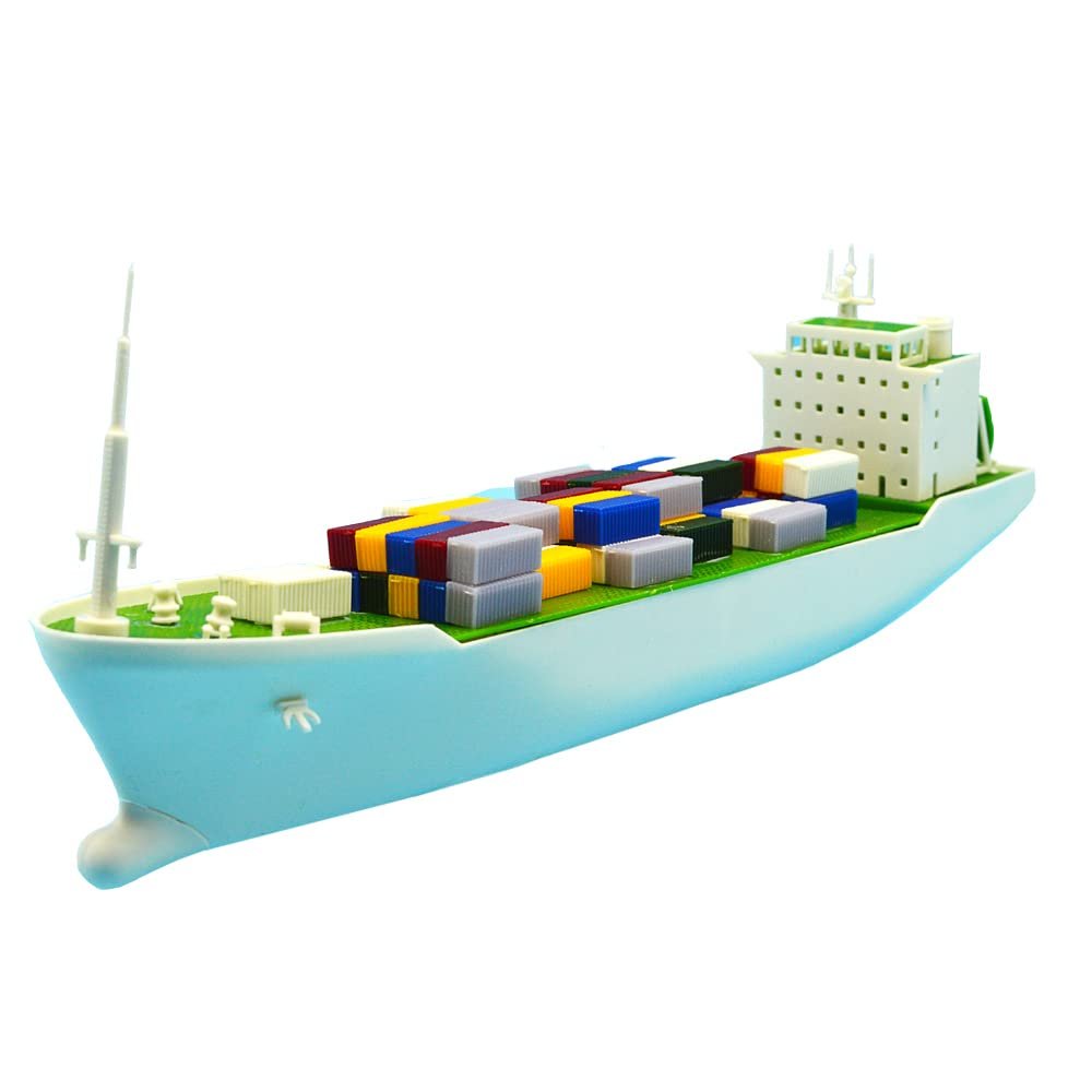 INQUWAN DIY Racing Boats Container Vessel Battery Powered Ship Model Educational Toys Children Gifts