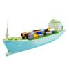 INQUWAN DIY Racing Boats Container Vessel Battery Powered Ship Model Educational Toys Children Gifts view 1